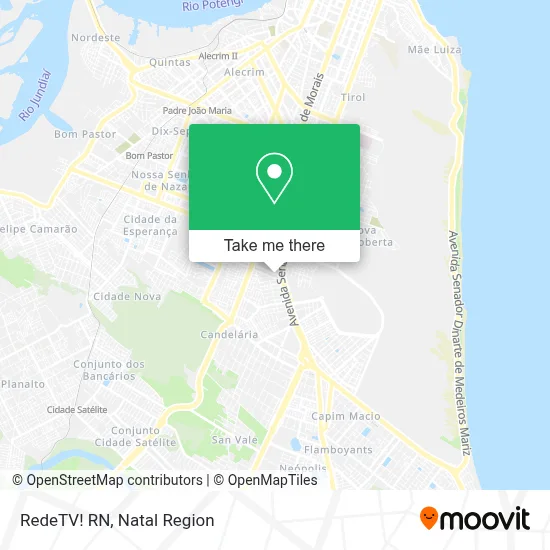 RedeTV! RN map
