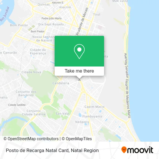 Posto de Recarga Natal Card map