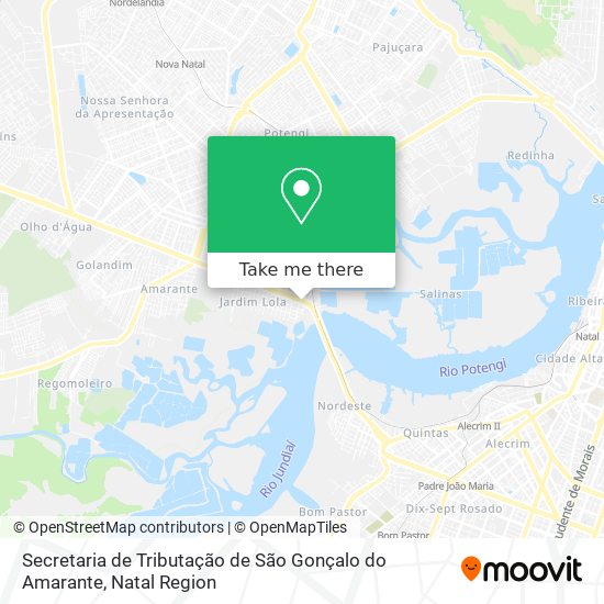 Secretaria de Tributação de São Gonçalo do Amarante map