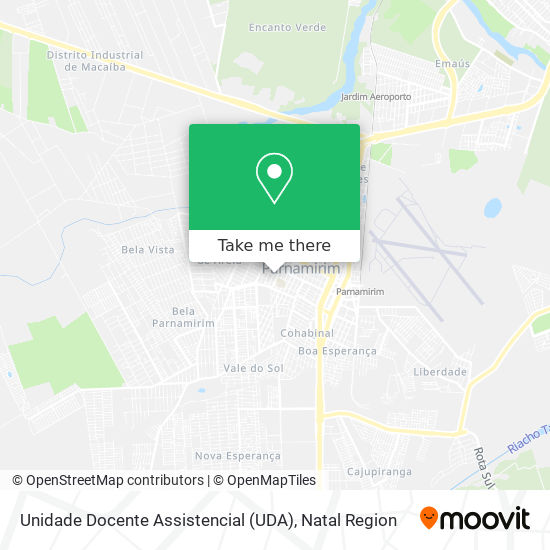 Unidade Docente Assistencial (UDA) map