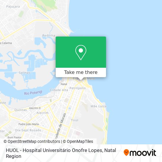 Mapa HUOL - Hospital Universitário Onofre Lopes