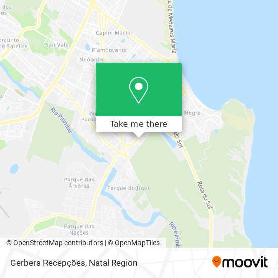Gerbera Recepções map