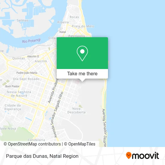 Parque das Dunas map