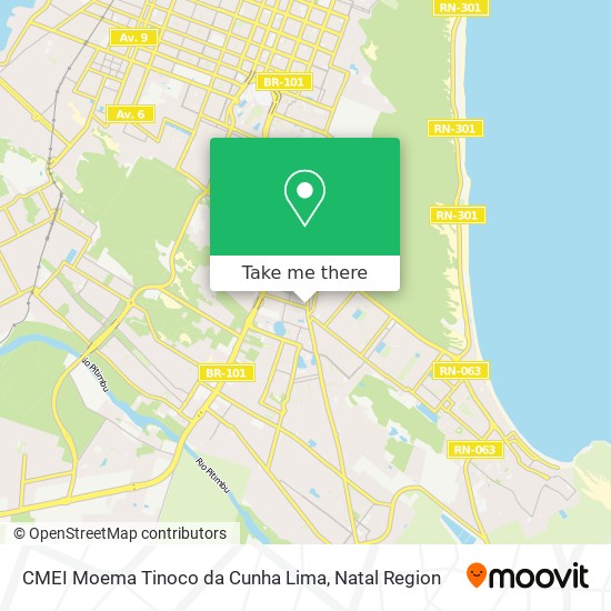 Mapa CMEI Moema Tinoco da Cunha Lima