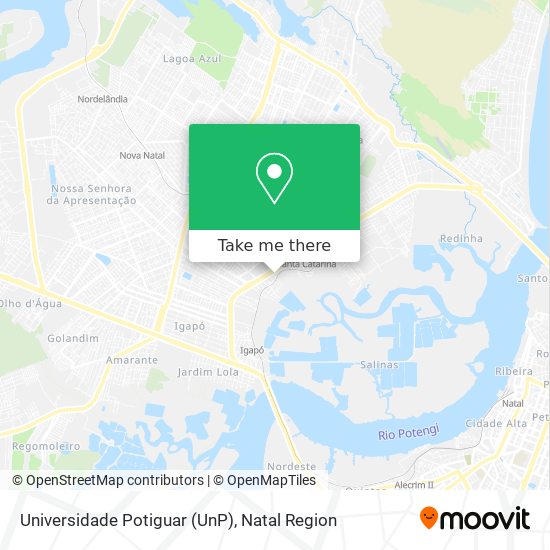 Mapa Universidade Potiguar (UnP)