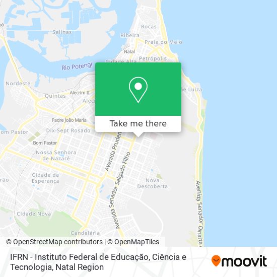 Mapa IFRN - Instituto Federal de Educação, Ciência e Tecnologia