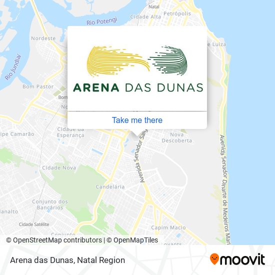 Arena das Dunas map