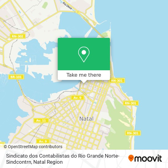 Sindicato dos Contabilistas do Rio Grande Norte-Sindcontrn map