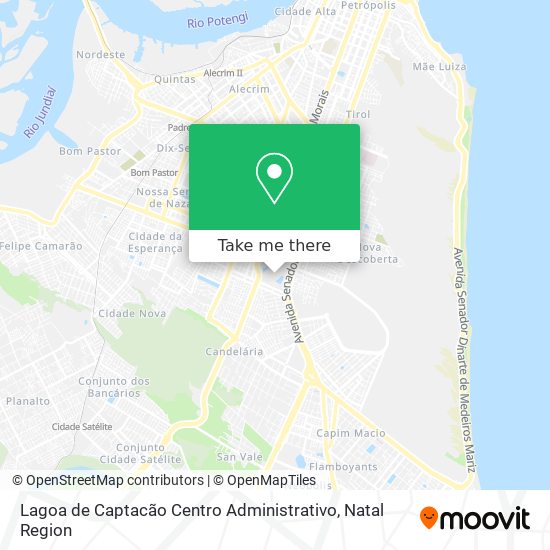 Lagoa de Captacão Centro Administrativo map