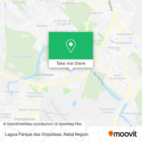 Lagoa Parque das Orquídeas map