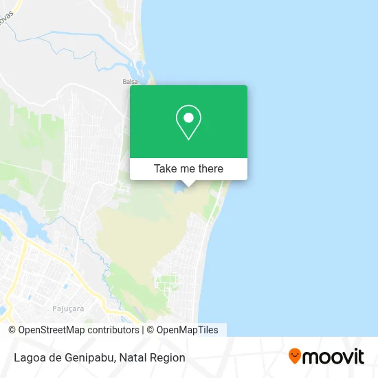 Lagoa de Genipabu map