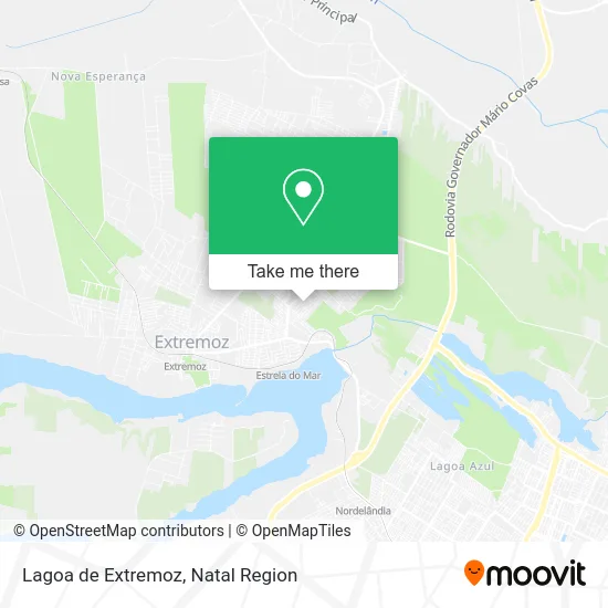 Lagoa de Extremoz map
