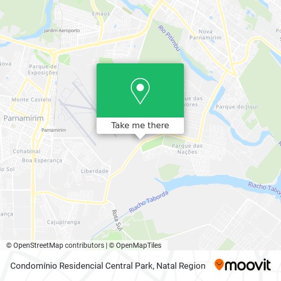 Condomínio Residencial Central Park map