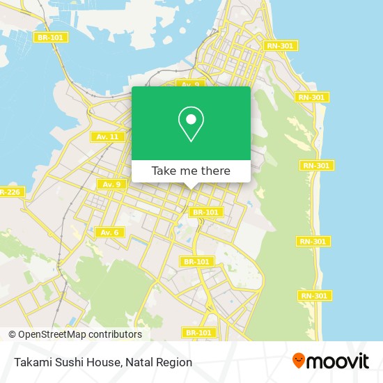 Takami Sushi House map