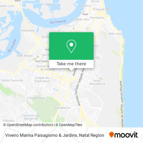 Mapa Viveiro Marina Paisagismo & Jardins