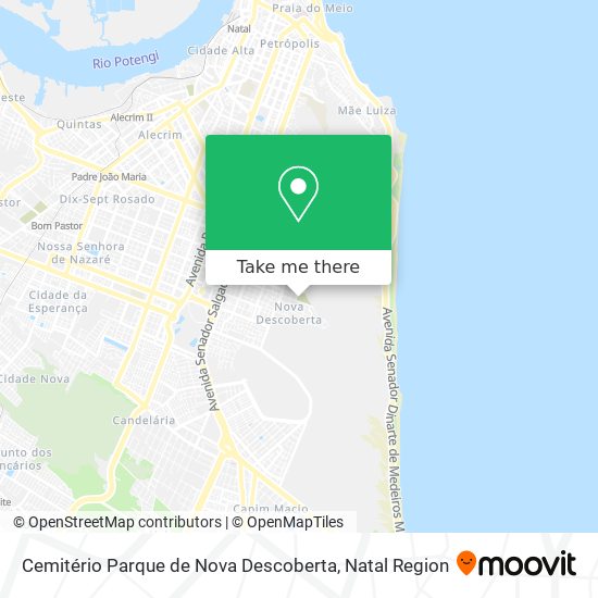 Mapa Cemitério Parque de Nova Descoberta