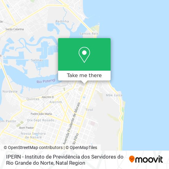 IPERN - Instituto de Previdência dos Servidores do Rio Grande do Norte map