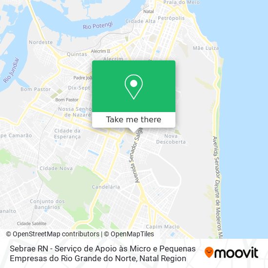 Sebrae  RN - Serviço de Apoio às Micro e Pequenas Empresas do Rio Grande do Norte map