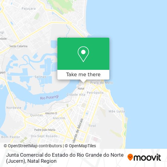 Mapa Junta Comercial do Estado do Rio Grande do Norte (Jucern)