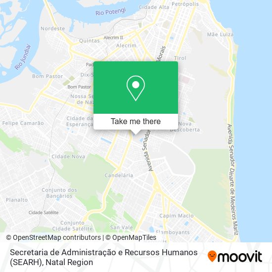 Secretaria de Administração e Recursos Humanos (SEARH) map