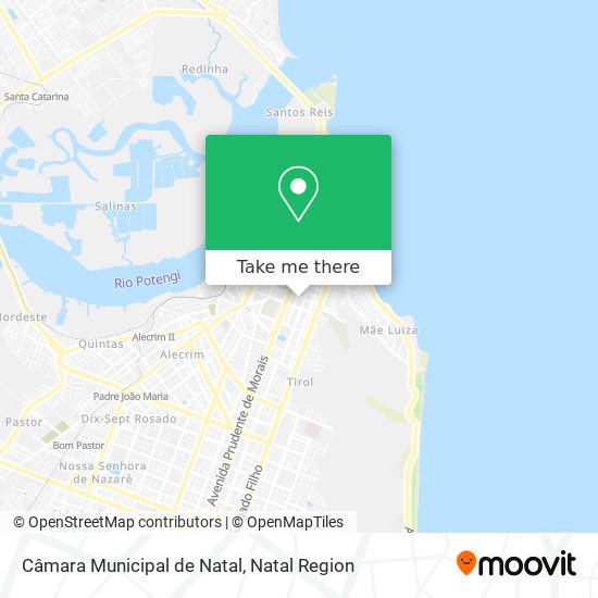 Mapa Câmara Municipal de Natal