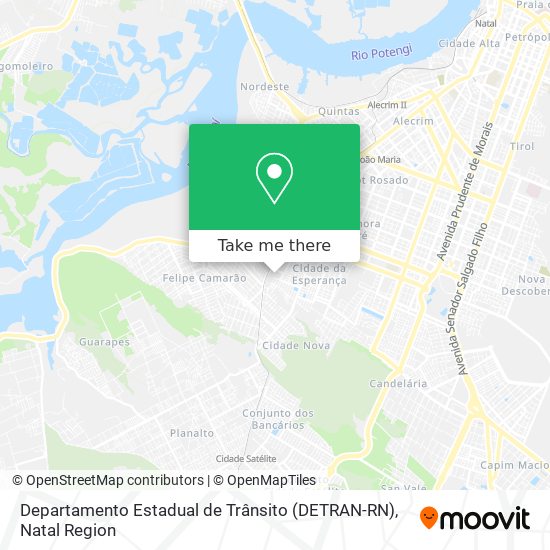 How to get to Departamento Estadual de Trânsito (DETRAN-RN) in Cidade Da  Esperança by Bus or Train?