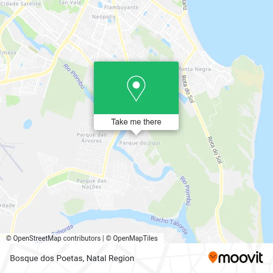 Bosque dos Poetas map