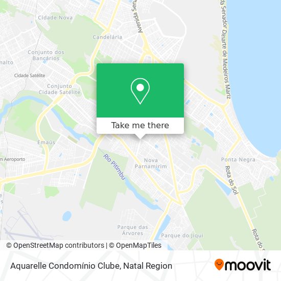 Mapa Aquarelle Condomínio Clube