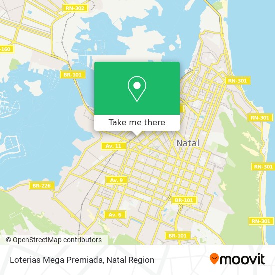 Loterias Mega Premiada map