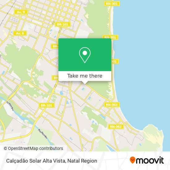 Mapa Calçadão Solar Alta Vista