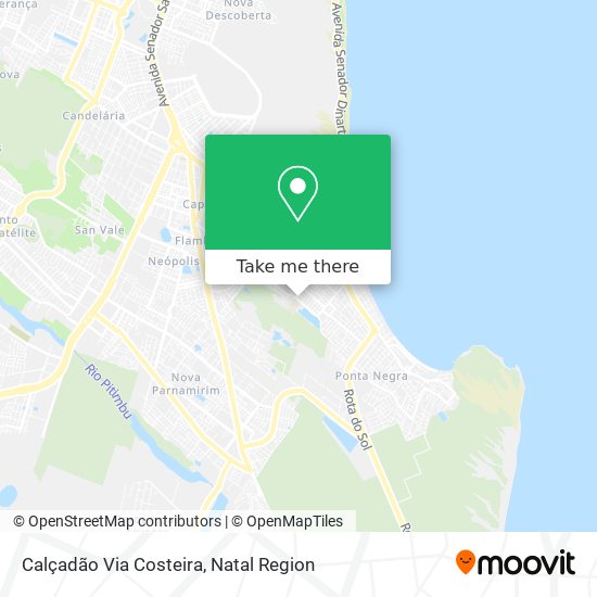 Calçadão Via Costeira map