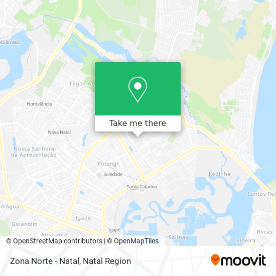 Zona Norte  - Natal map