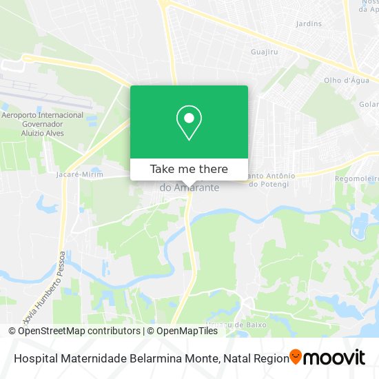 Hospital Maternidade Belarmina Monte map