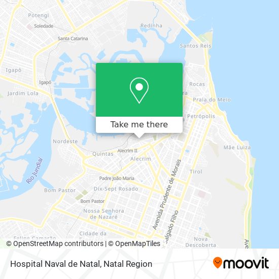 Mapa Hospital Naval de Natal
