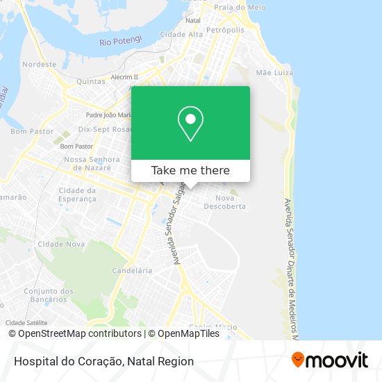 Hospital do Coração map