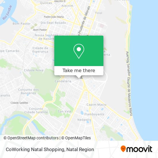 CoWorking Natal Shopping map