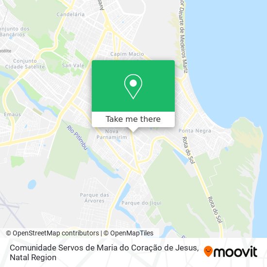 Mapa Comunidade Servos de Maria do Coração de Jesus