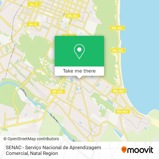 SENAC - Serviço Nacional de Aprendizagem Comercial map