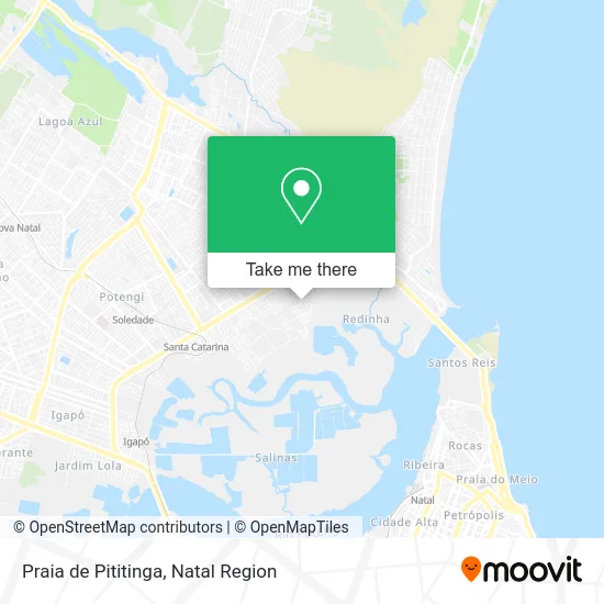 Praia de Pititinga map