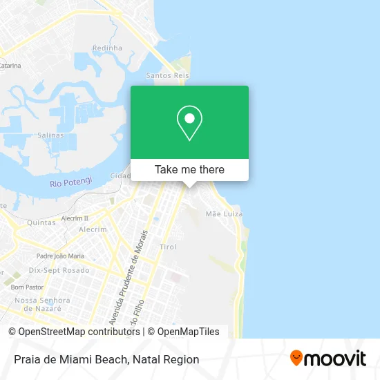 Praia de Miami Beach map