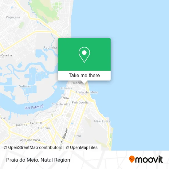 Praia do Meio map