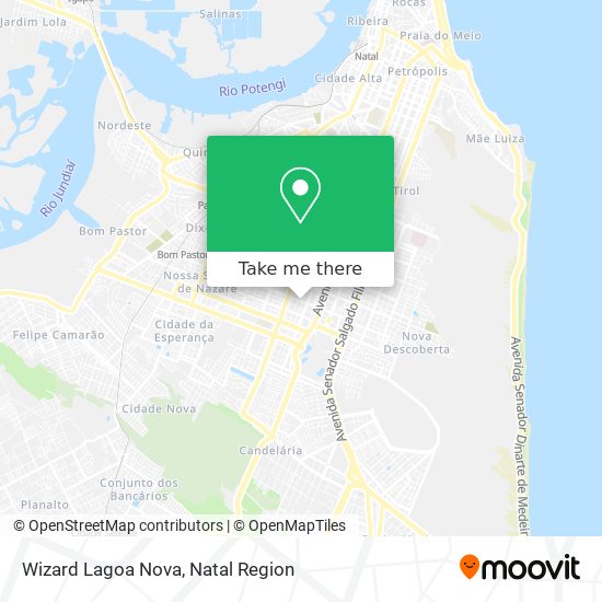 Mapa Wizard Lagoa Nova