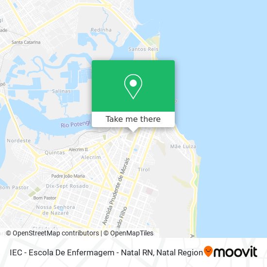 IEC - Escola De Enfermagem - Natal RN map