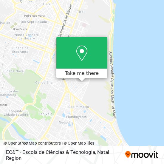EC&T - Escola de Ciências & Tecnologia map