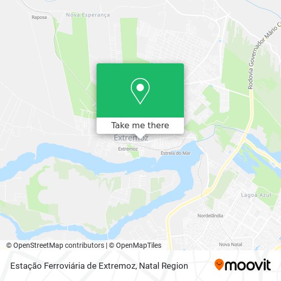 Estação Ferroviária de Extremoz map