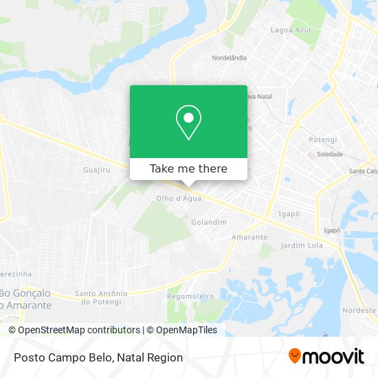 Posto Campo Belo map