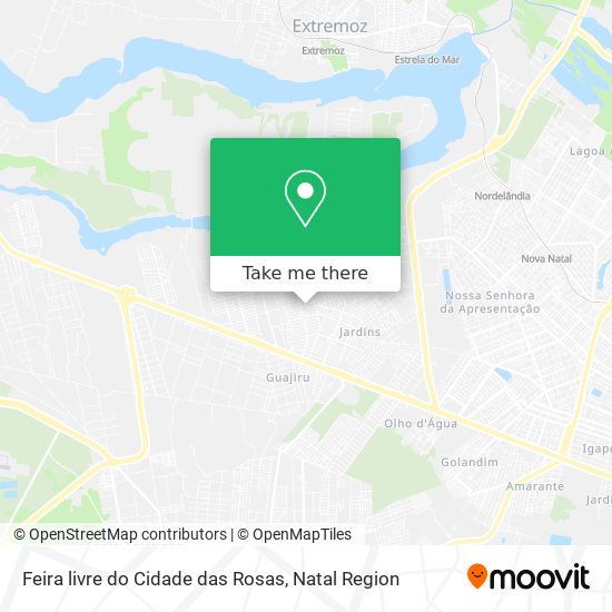 Feira livre do Cidade das Rosas map