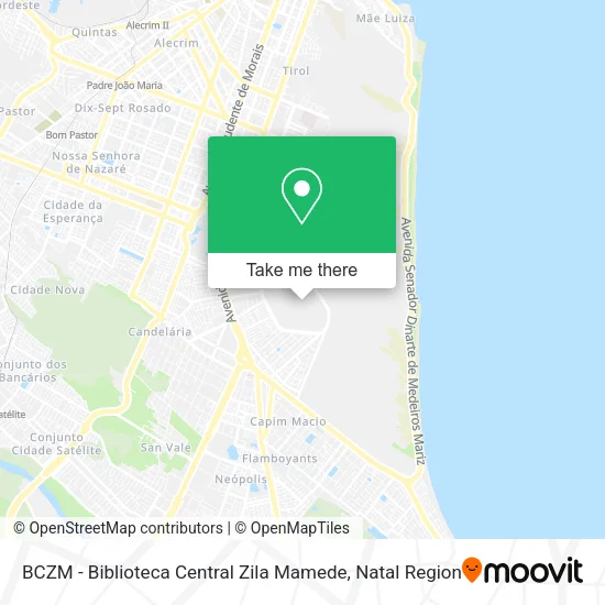 BCZM - Biblioteca Central Zila Mamede map