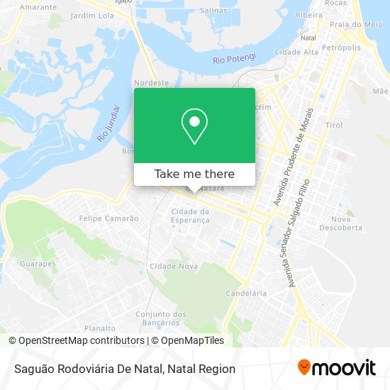 Saguão Rodoviária De Natal map