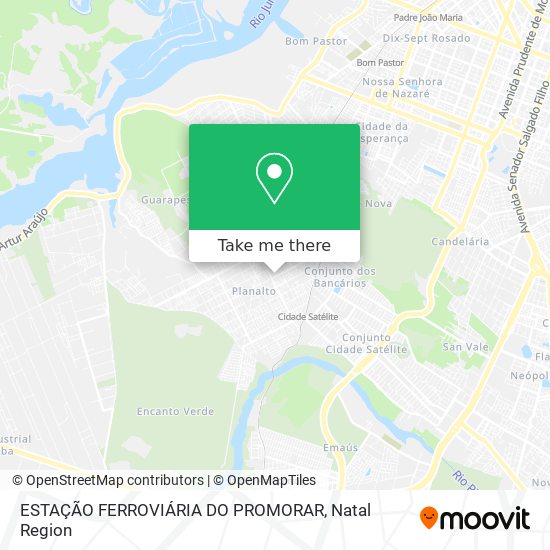 Mapa ESTAÇÃO FERROVIÁRIA DO PROMORAR